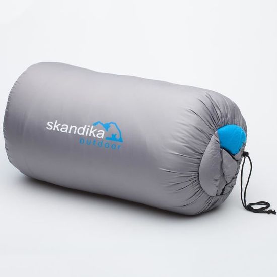 Skandika Orkney Bleu//Argent 2 Personnes 235 x 150 cm Sac de Couchage Couverture synth/étique Double