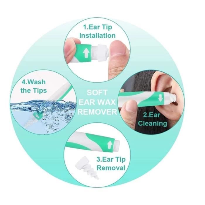 Coton-Tiges Réutilisables En Silicone - Écologique & Lavable | Nettoyage Oreille Sécurisé & Précision