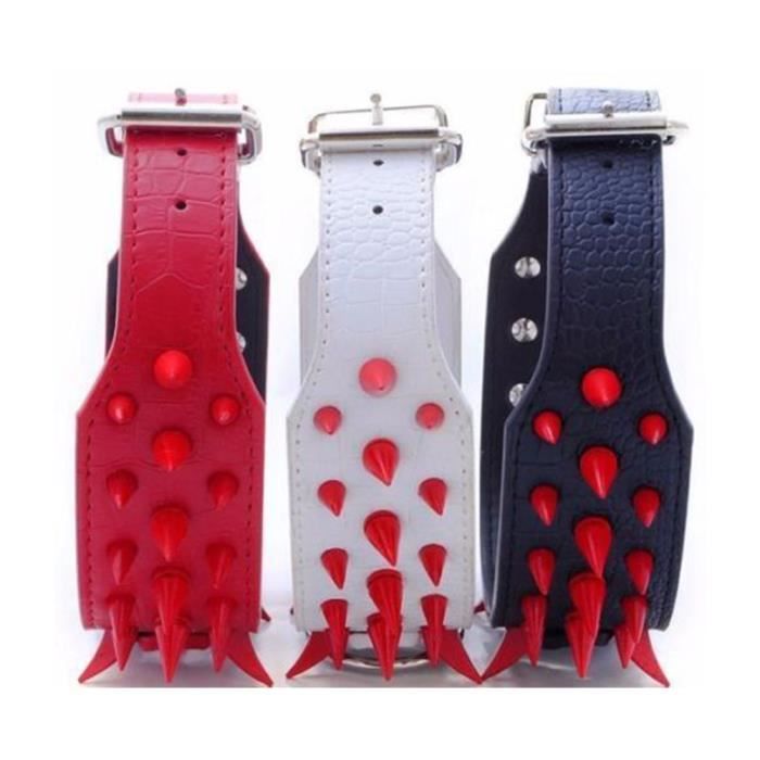 DOGGYZSTYLE Collier noir à pointes pour chien et chat de petite et moyenne taille – Collier réglable clouté – Collier en cuir souple rembourré de style punk pour chihuahua, bouledogue français, carlin DOGGYZSTYLE Collier noir à pointes pour chien et chat de petite et moyenne taille – Collier réglable clouté – Collier en cuir souple rembourré de style punk pour chihuahua, bouledogue français, carlin