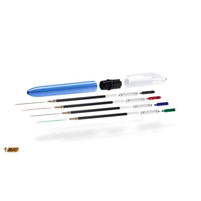 Sachet de 4 stylos Bic cristal souple bleu — nauticamilanonline