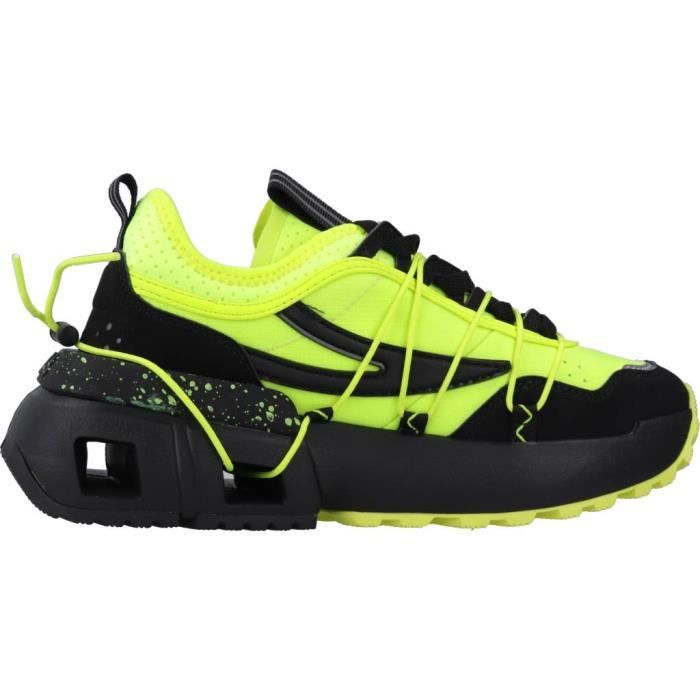 Basket Femme FILA 136225 Jaune Lacets Synthetique