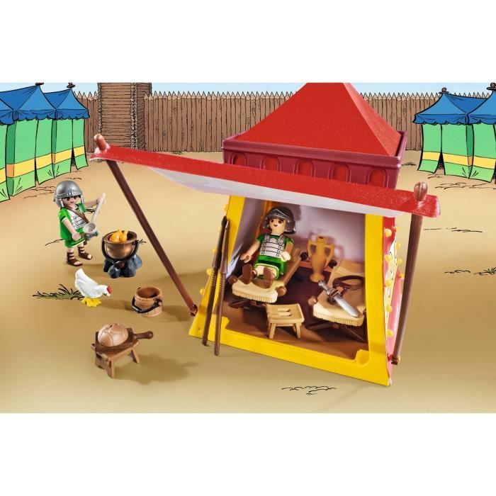 PLAYMOBIL Asterix 71015 Anführerzelt mit Generälen, Spielzeug für
