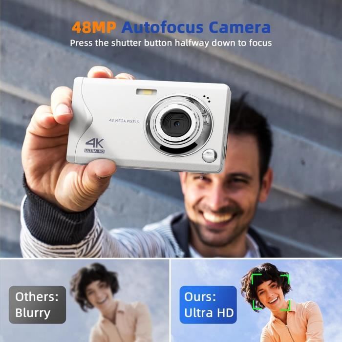 Appareil Photo Instantané Pour Enfants DYNASONIC – 48MP, Impression En 1 Sec, Avec Jeux Et MP3