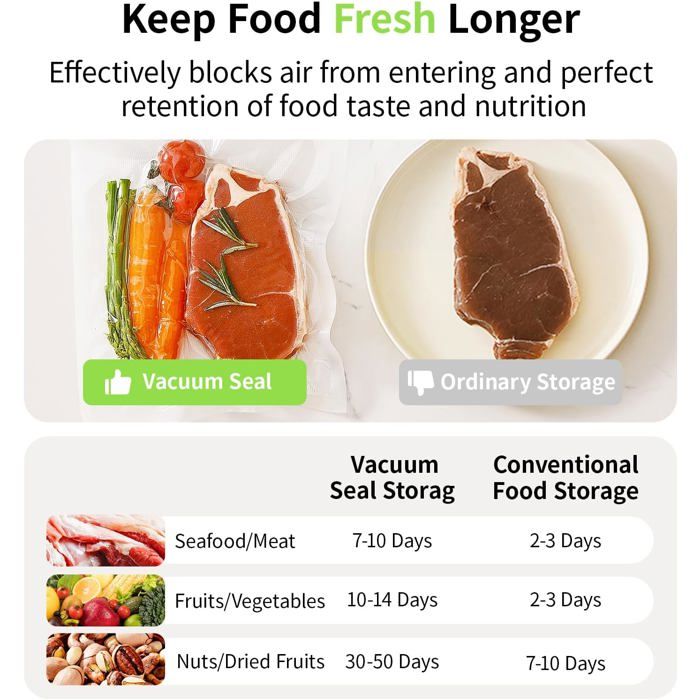 Machine Sous Vide Alimentaire 5 en 1, Appareil Sous Vide Alimentaire avec Mode Sec et Hde, 100 Machine Sous Vide Alimentaire 5 en 1, Appareil Sous Vide Alimentaire avec Mode Sec et Hde, 100