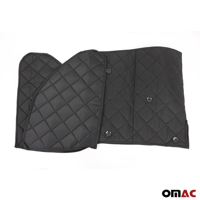 Rideaux Pare-Soleil Magnétiques VW T4 Transporter 1990-2003 - Gris/Noir Double Face Occultant