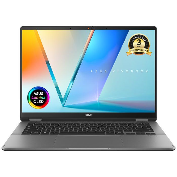 PC Portable ASUS VivoBook 14 Flip OLED TP3407 : Win 11 14.0 WUXGA Tactile Intel Core Ultra 7 RAM SSD - vue 8