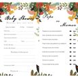 25 Cartes Pronostics Baby Shower Françaises - Jeu Prédiction Sexe Bébé Design Terracota