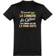 tee shirt homme humour | Cadeau imprimé en France | 100% coton, 185gr |  la connerie se cultive-0