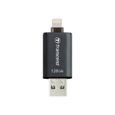 Transcend JetDrive Go 300 - Clé USB - 128 Go - USB 3.0 - Lightning - noir-0