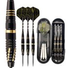 JINZDASU - Fléchettes avec 3 Fléchettes et 3 Tiges de Rechange - Boîte de Rangement