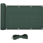 Brise-vue de balcon - MOBILI REBECCA - Ecran de confidentialité HDPE vert 0.75x6 - 85/95% densité