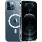 Coque pour iPhone 12 PRO MAX (6,7") - Silicone Transparent avec Cercle magnétique intégré Phonillico®