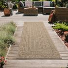 TEPPICH-TRAUM Tapis moderne d'intérieur et d'extérieur avec aspect en jute Größe - 80 x 150 cm