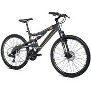 Velo VTT MOMA BIKES EQX 27 Aluminium SHIMANO 24 Vitesses Freins a disques Double suspension Taille M L Cdiscount Sport