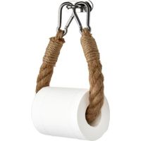 Porte-papier hygiénique en corde de chanvre Support mural en corde pour papier toilette accessoire de salle de bain
