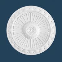 Rosace simple Marbet R-16 | Ø 28 cm | polystyrène léger blanc