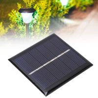 DUO Panneau solaire portable 0,6W 3V en polysilicium Niveau A Module de charge solaire pour éclairage solaire de jardin durable