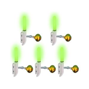 Lot de 35 bâtons lumineux pour canne à pêche - 4,5 x 37 mm - Lumière fluorescente - Pour la pêche de nuit - Rouge et vert