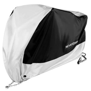 Housse de Protection pour Moto Polyester 190T Etanche Anti-UV, Couverture  de Moto Anti-Poussière Noire - 265 * 105 * 125cm - Cdiscount Auto