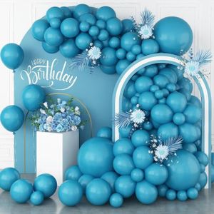 BALLON DÉCORATIF  Lot De 113 Ballons Bleu Sarcelle, Guirlande D'Arch