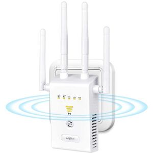 2.4GHz Augmentation de la Couverture WiFi Black WiFi R/ép/éteur WiFi Booster 300Mbps Extenseur sans Fil Amplificateur de Signal du R/éseau Avoir AP//R/ép/éteur et WPS Fonction Installation Facile
