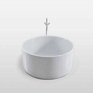 BAIGNOIRE - KIT BALNEO Baignoire ilôt diam.134 cm mod. Crystal+robinet Acrylique Moderne Design Nouveau