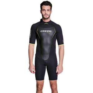Cinnamou Combinaison Shorty Homme Femme 3mm N/éopr/ène Combinaison de Plong/ée Combinaison de Surf Courte Combinaison Anti-UV Manche Courte Combinaison de Kayak pour Natation Fitness