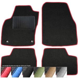 Tapis Sur Mesure Pour Toyota Yaris 2-3-5 Portes (2006-2011) - Moquette Française, Antidérapant, Brodé - 9