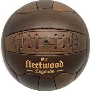 BALLON DE FOOTBALL Ballon de Football vintage Fleetwood Legends cuir
