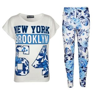 Ensemble de vêtements New York Brooklyn 64 Imprimé Haut Floral Et Mode L