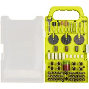 FEUILLE ABRASIVE Kit RYOBI RAKRT155 - 155 accessoires pour mini-outils