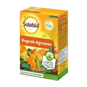 ENGRAIS SHOT CASE - SOLABIOL SOAGY15 Engrais Agrumes - 1,5 Kg