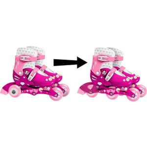 OLYSPM Roller Enfant Fille Patin a Roulette Fille Rollers Quad avec 8 Roues  LumineusesPatin a Roulette Enfant 4 Taille Rglable - Achat / Vente ROLLER  IN LINE - Cdiscount