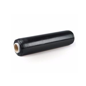 500 mm x 200 mètres. 2 Rouleau de film plastique étirable Noir résistant pour emballage et palettes 