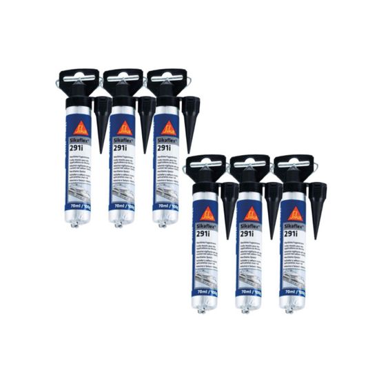Lot De 3 Colles Mastic SIKA - Sikaflex Marine - Noir - 300ml | Bricoman