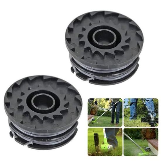 4 Bobines Fil Coupe-Bordure 1.6mm - Compatible ART 24/27/30/36 LI, ART24+,27+,30+ - Longueur 6.1m