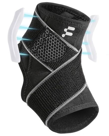 Chevillère élastique OUCONGK – Réglable, Respirante, Maintien Sportif, Pour Homme/femme, Noir, Taille Unique !