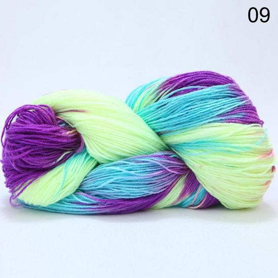 Laine à Tricoter Multicolore, ilauke 6*50g Pelotes de Laine en Acrylique avec Sac de Rangement