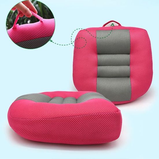 Coussin Rehausseur De Siège Auto - Housse En Velours Noir Amovible - Confort Pour Longs Trajets - Conception Ergonomique