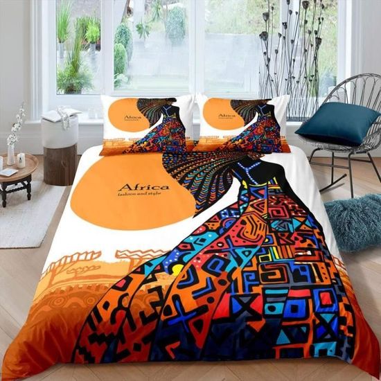 Housse de Couette Africaine<br> Soleil Levant