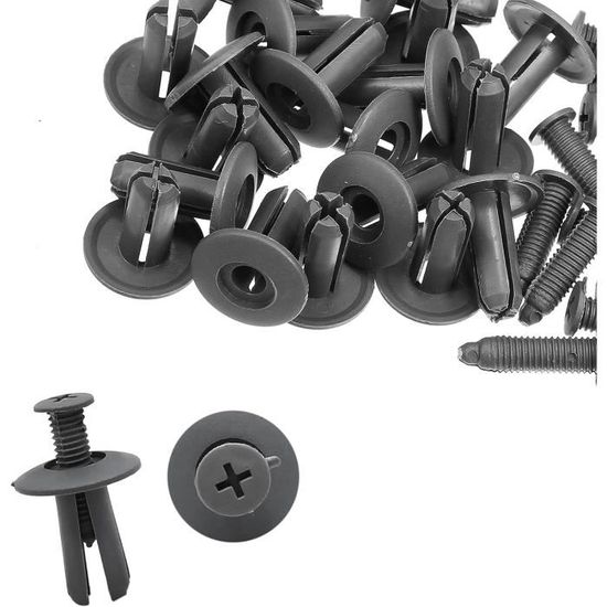 ASSORTIMENT DE RIVET De Porte En Plastique Durable Pour Aile De Voiture