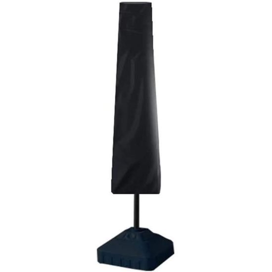 Housse Parasol Déporté 2 M – Tissu Oxford 210D Imperméable Avec Barre De Traction (Noir)