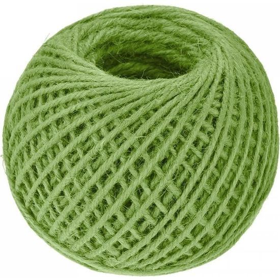 QUARKZMAN 328 Pieds Corde En Jute Naturelle 3 Mm Bleu Vif – Ficelle Fine Artisanat DIY, Décoration Jardin, Emballage Cadeaux Rustique