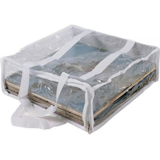 Lot De 10 Pochettes Carton Rigide Pour Vinyles 33 Tours - Format 35x35cm - Protection Renforcée