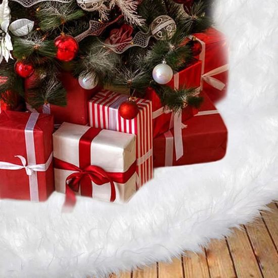 Cache-pied Sapin De Noël En Peluche - 40x60x20 Cm - Pliable, Réutilisable - Décoration Festive Pour Intérieur