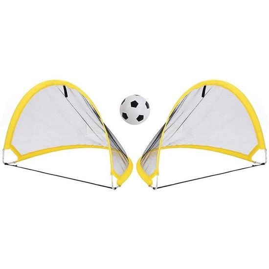 But De Football LARMNEE 2-en-1 Avec Mur Cible | 180x120cm - Filet PE Résistant Pour Enfants/Adultes