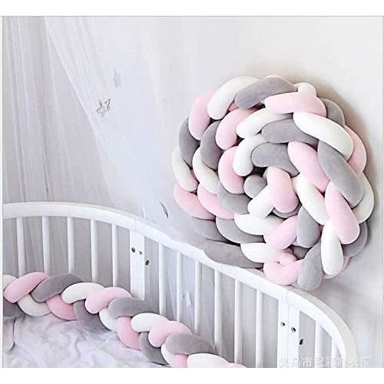 Lit Bebe Ind 4m Tour De Lit Tress Beacutebeacute Coussin Serpent Coussin Velours Berceau Parechocs Tresseacute Lit Beacutebeacut63 Cdiscount Puericulture Eveil Bebe