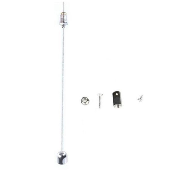 Fil Suspension Cadre Acier JUNMEIDO Lot De 4 - 1.5mm X 1m, Charge 3kg, Réglable Pour Luminaires Et Photos