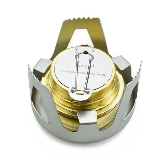 RéChaud à Alcool Compact Portable - Léger Brûleur Métal 9cm - Jamais Utilisé