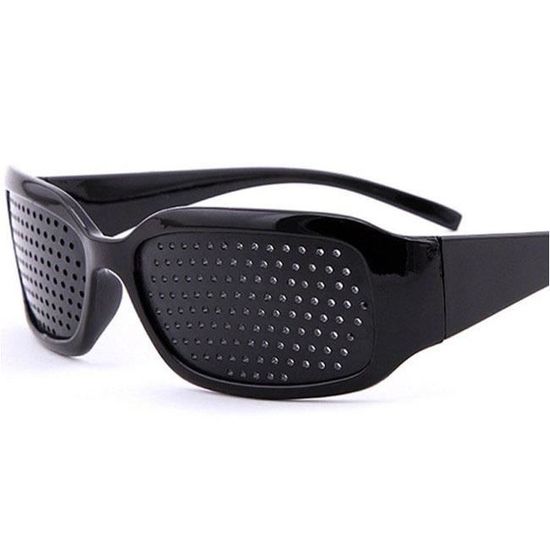 2 Paires De Lunettes Sténopé (pinhole) Pour Exercices Des Yeux - Noir - Unisexe - Neuf Sans Emballage